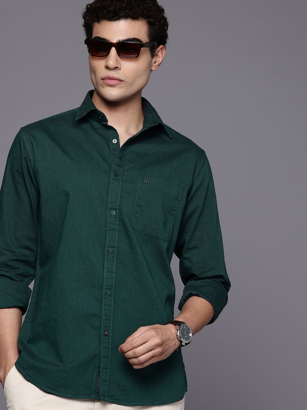 Raymond Pure Cotton Slim Fit Casual Shirt