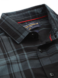 The Indian Garage Co Men Slim Fit Checked Casual Shirt