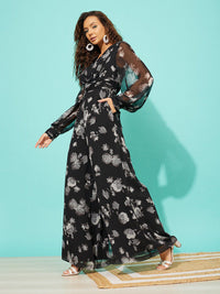 QUIERO Printed Basic Jumpsuit