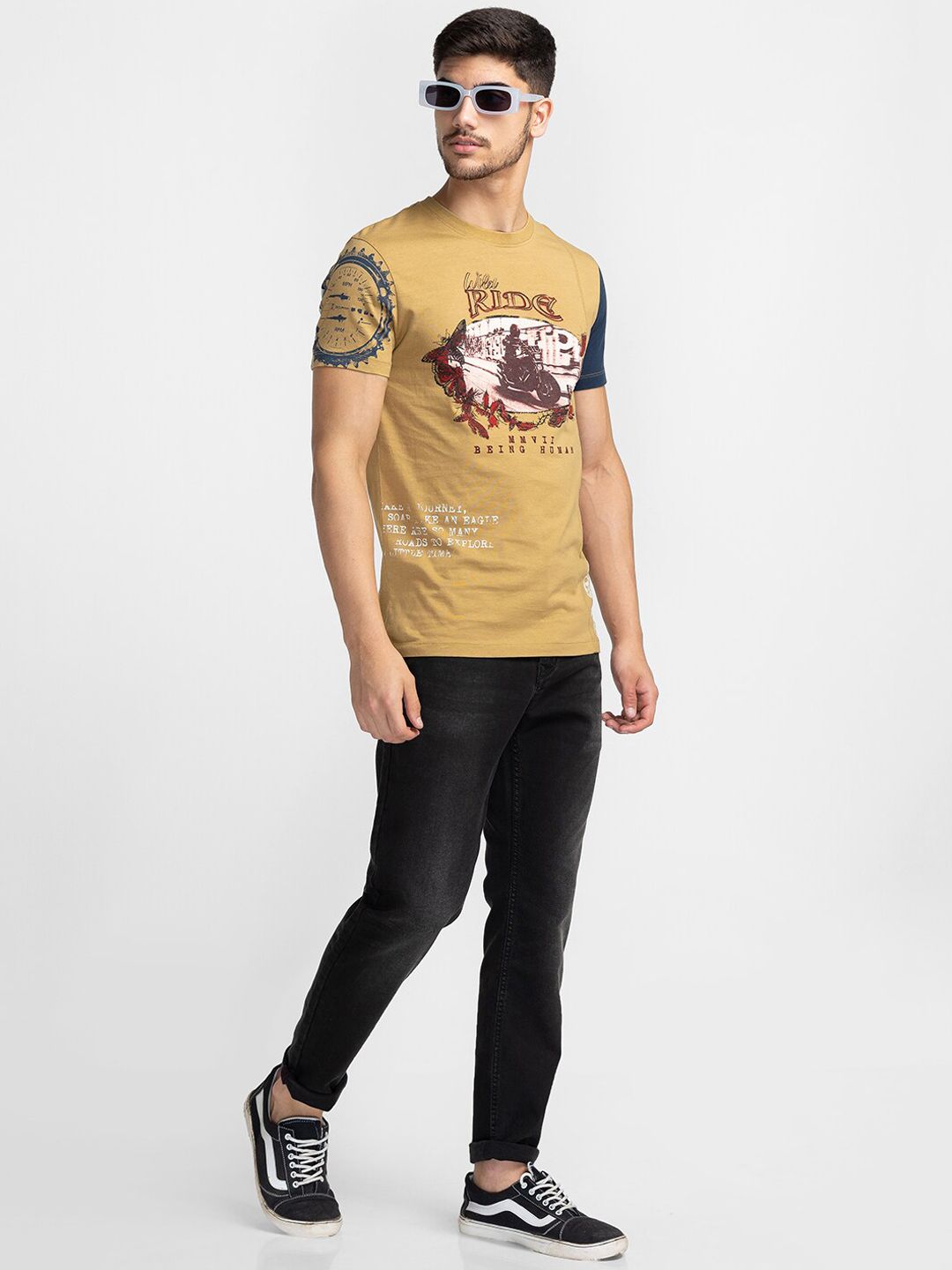 Being Human Men Mid-Rise Light Fade Jeans