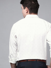 Park Avenue Men Blue Slim Fit Printed Formal Shirt