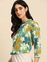 all about you Women Floral Opaque Printed Casual Shirt