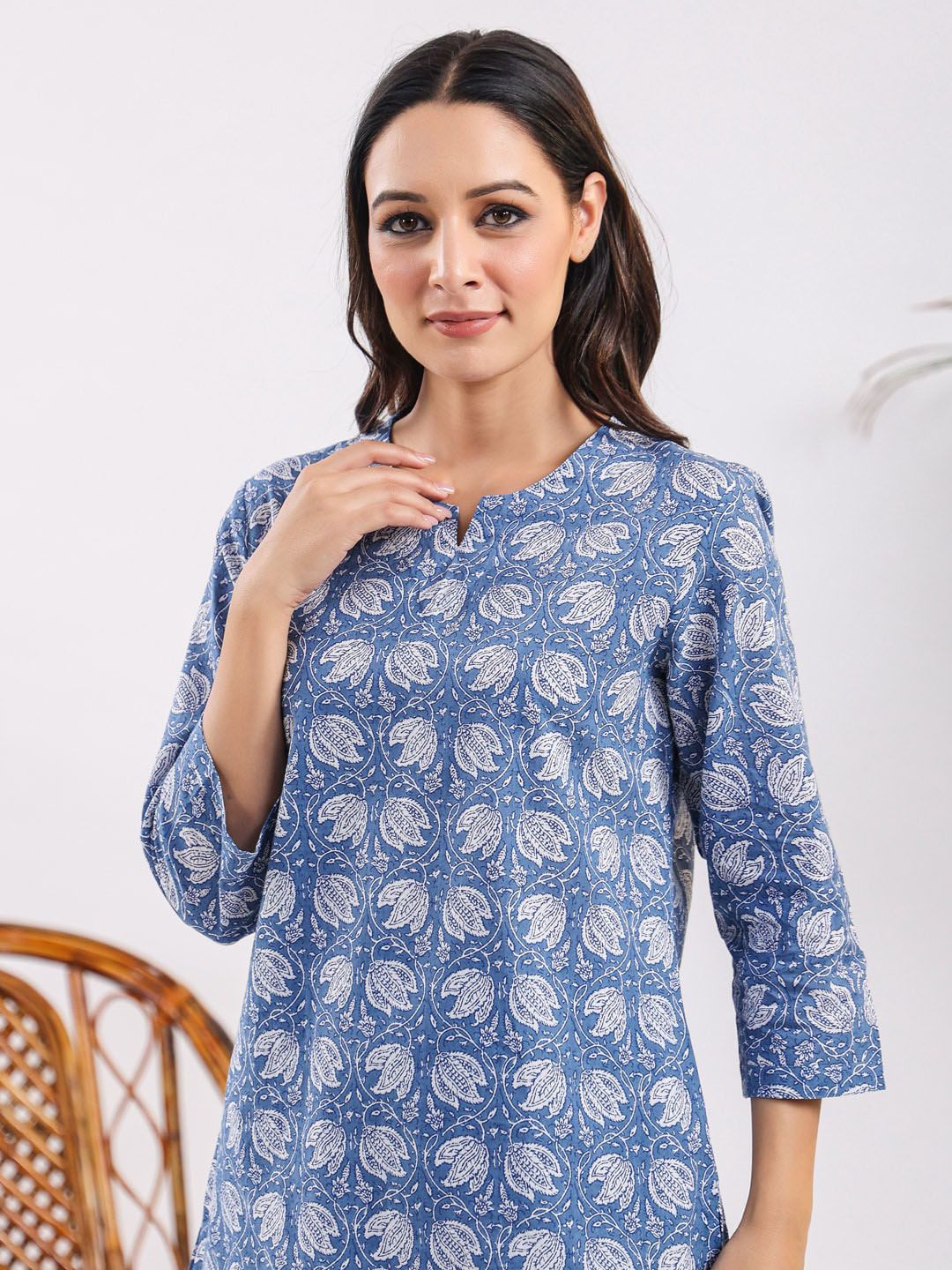 SANSKRUTIHOMES Printed Pure Cotton Night Suit