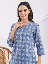 SANSKRUTIHOMES Printed Pure Cotton Night Suit