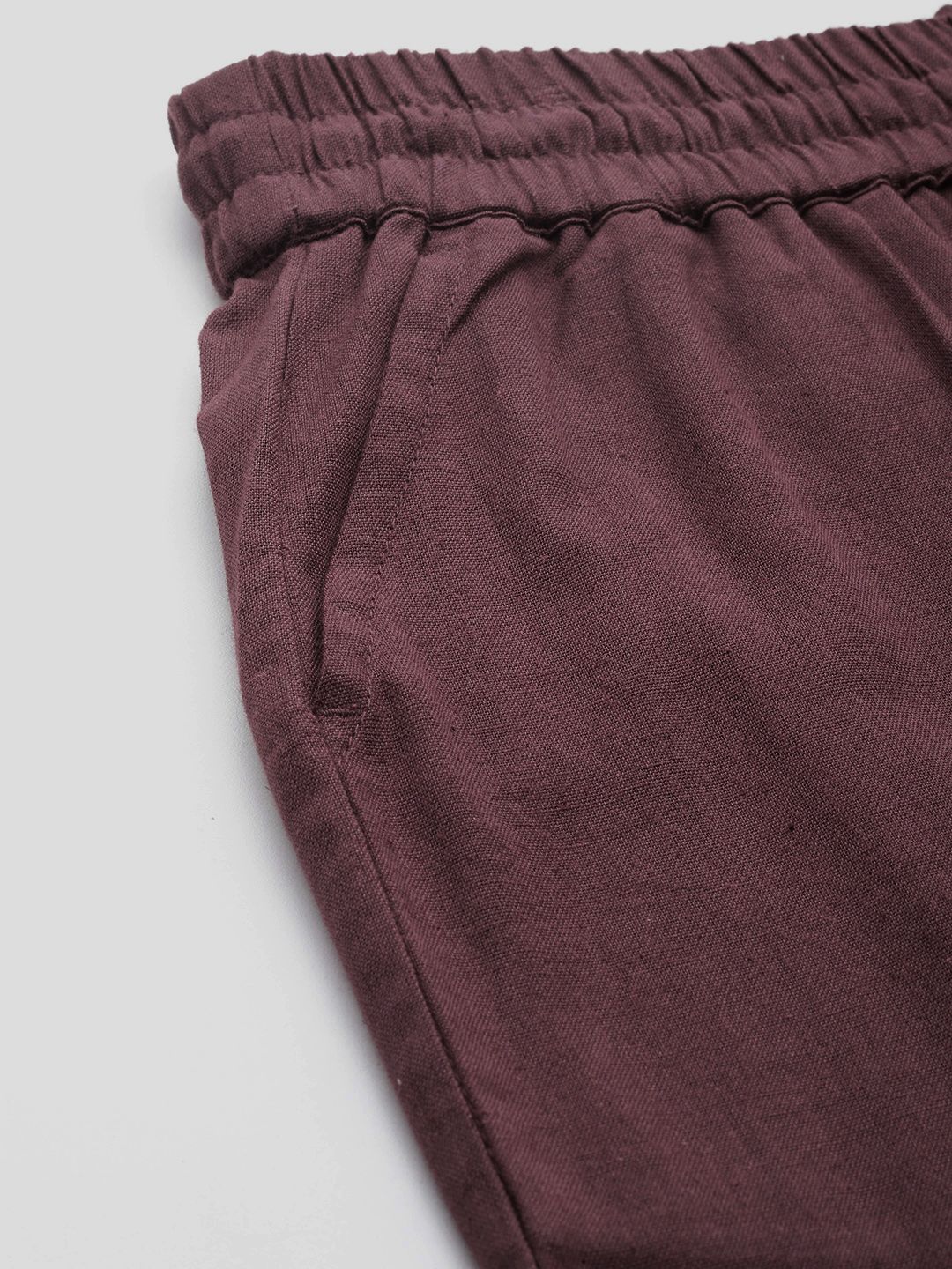 all about you Women Cropped Cotton Linen Trousers