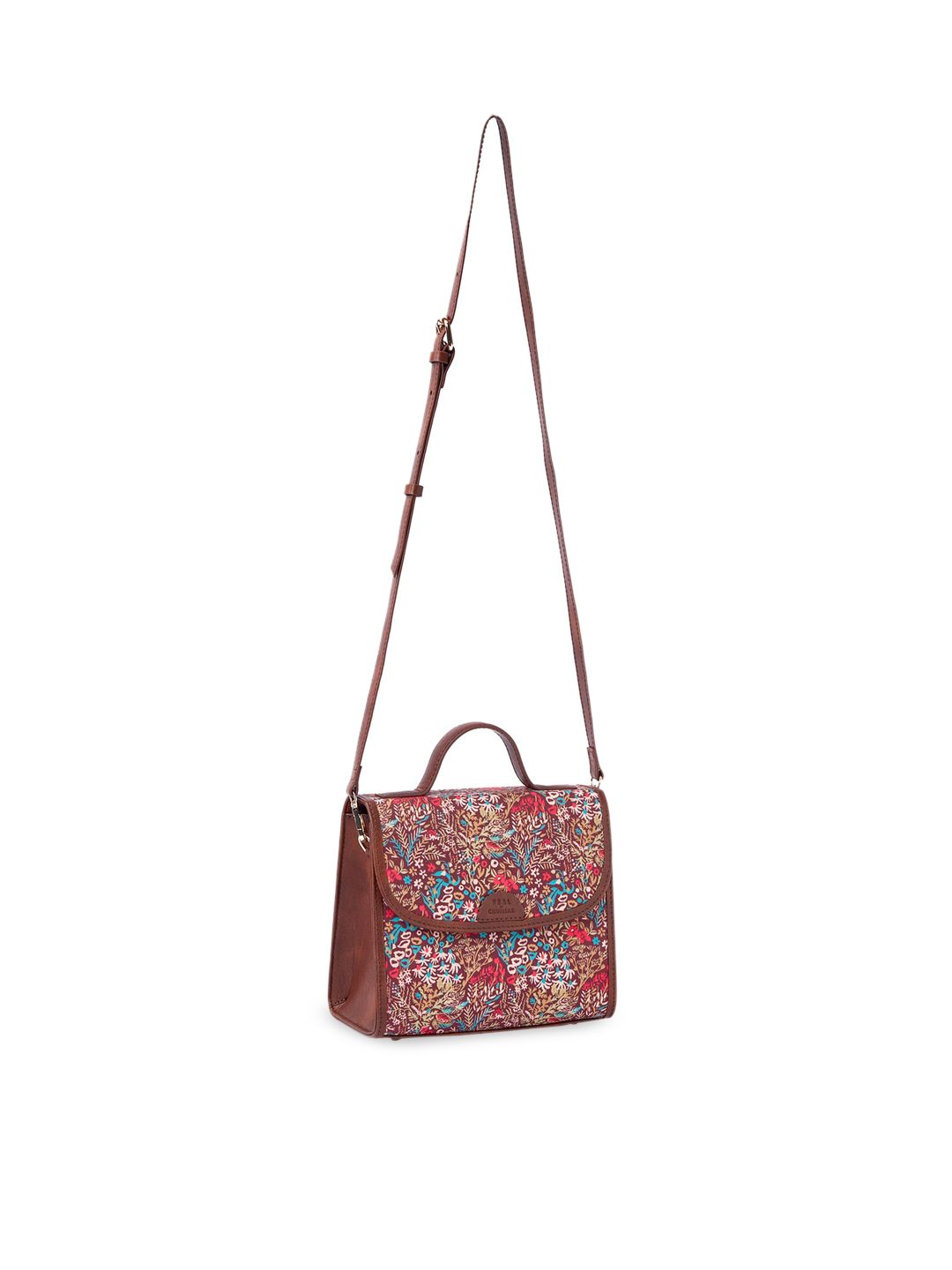 TEAL BY CHUMBAK Floral Printed Sling Bag
