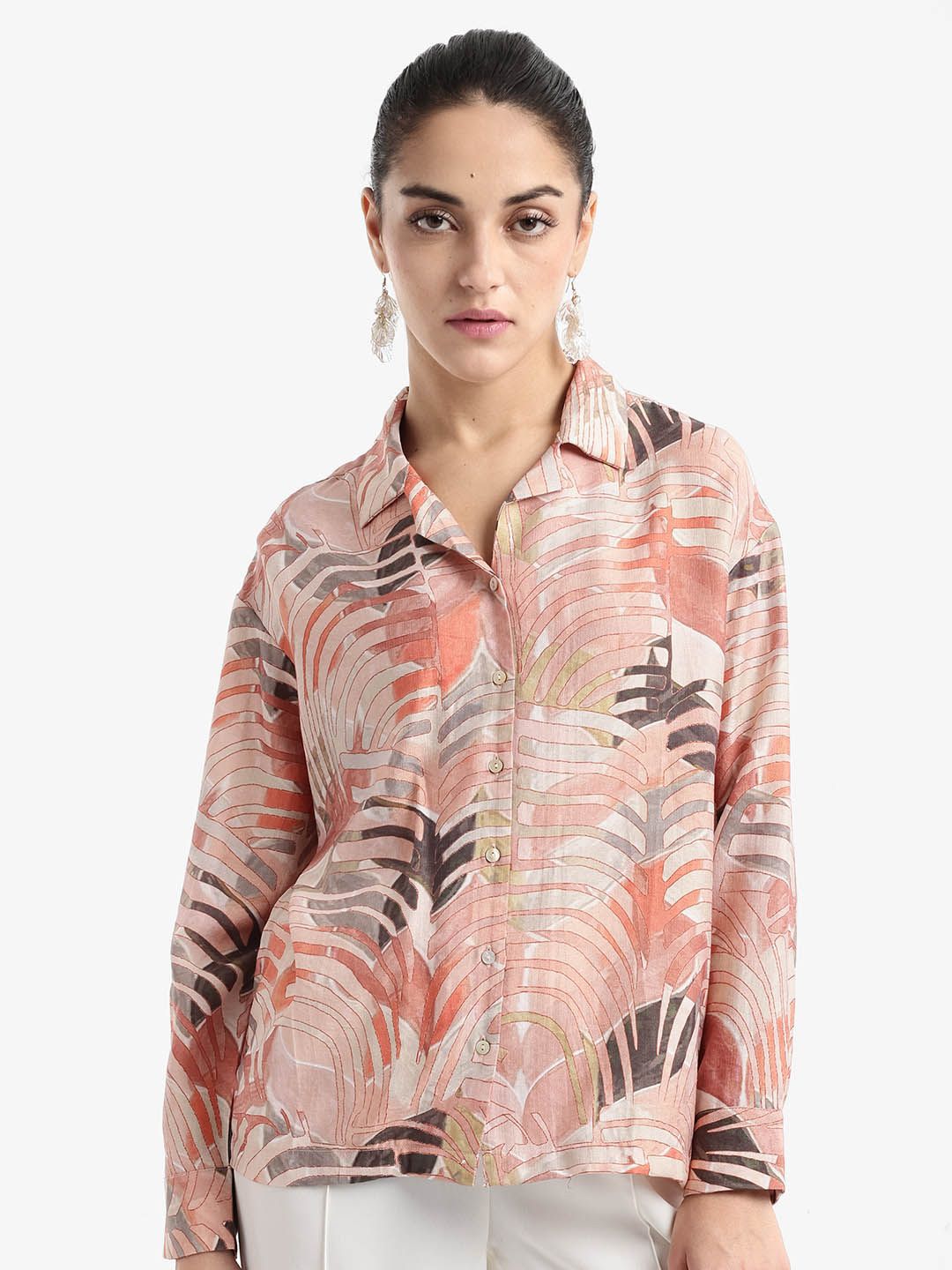 RAREISM Tropical Print Top