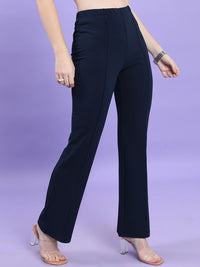 CHIC BY TOKYO TALKIES Women High-Rise Pleated Trousers
