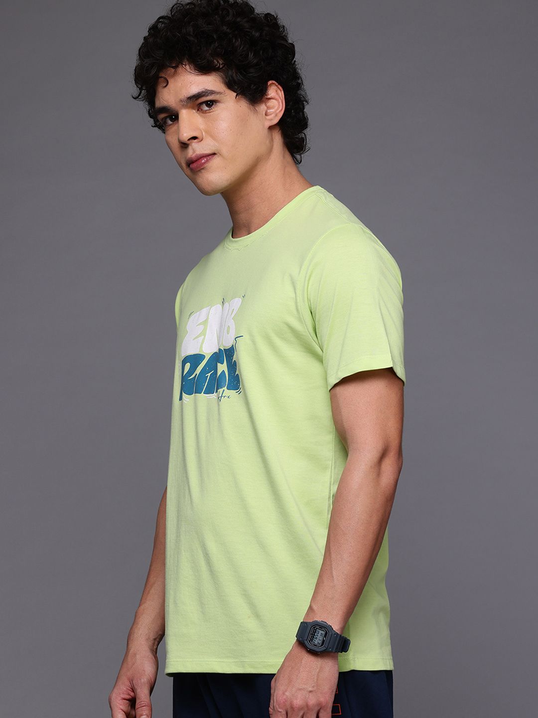HRX by Hrithik Roshan Typography Printed Lifestyle T-shirt