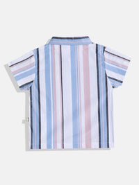 Moms Love Infant Boys Striped Pure Cotton Clothing Set