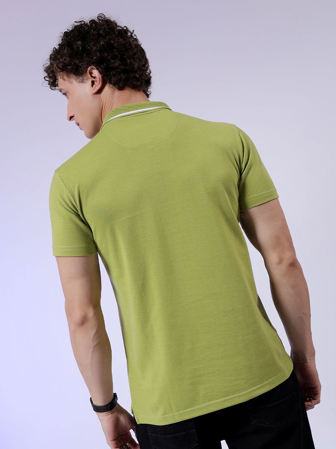 The Indian Garage Co Polo Collar Cotton T-shirt