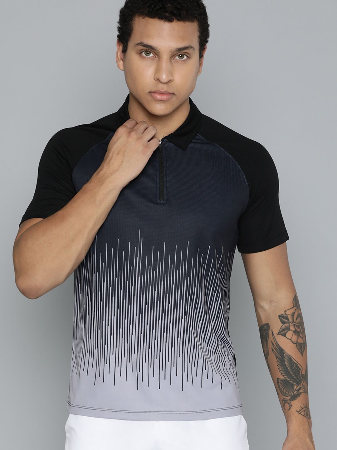 HRX by Hrithik Roshan Printed Polo Collar Sports T-shirt