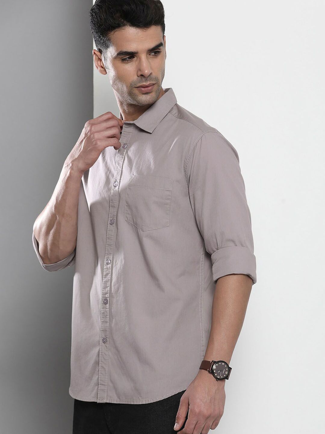 The Indian Garage Co Men Lilac Casual Shirt