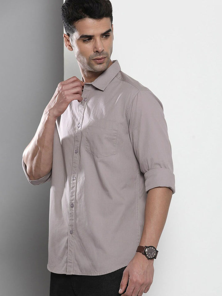 The Indian Garage Co Men Lilac Casual Shirt