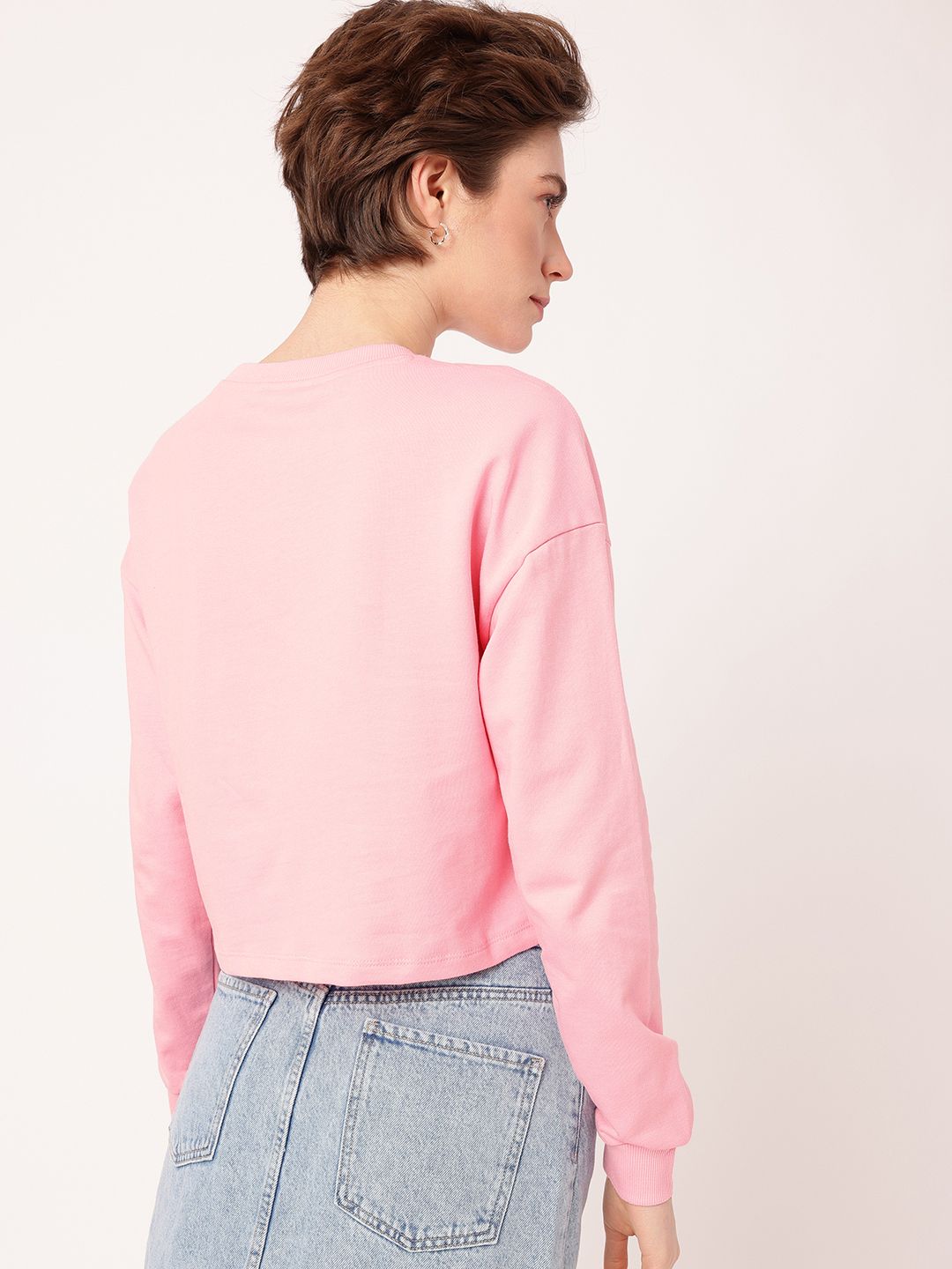 DressBerry Embellished Cotton Terry Relaxed Fit Sweatshirt