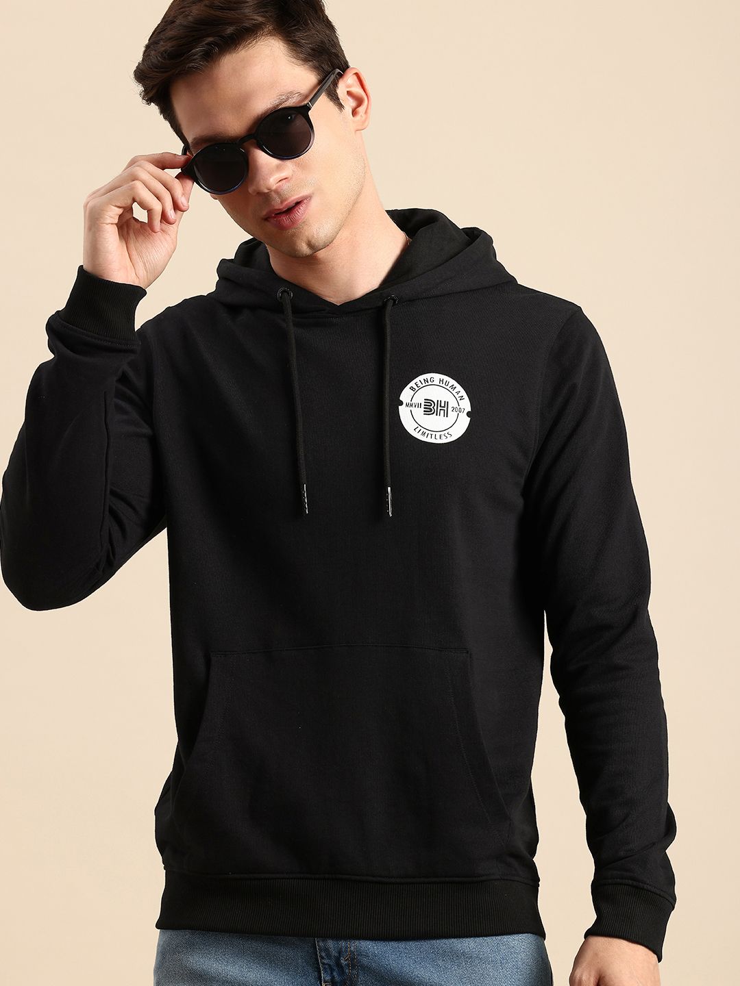 Being Human Hooded Pure Cotton Sweatshirt
