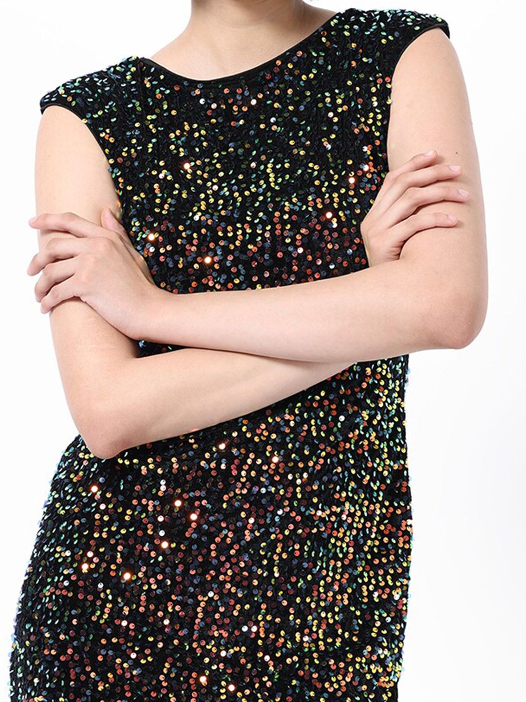 RAREISM Embellished Sequined Sheath Dress
