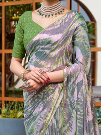 Saree mall Poly Chiffon Bagru Sarees
