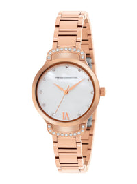 French Connection Women Dial & Stainless Steel Bracelet Style Straps Watch FCH7RGM