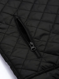 The Indian Garage Co Men Slim Fit Zip-Front Puffer Jacket with Insert Pockets