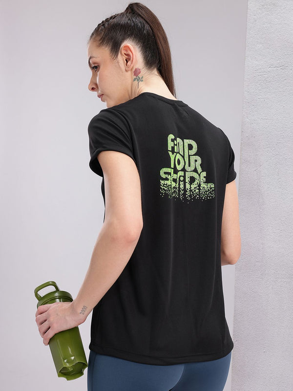 HRX by Hrithik Roshan Women Brand Logo Detail Rapid-Dry Running T-shirt