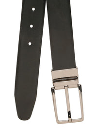 Teakwood Leathers Men Textured Leather Reversible Formal Belt