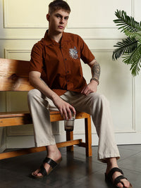 Eszett Anchor Baju Kasual Spread Collar Cotton