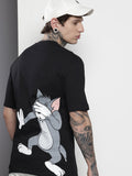 The Indian Garage Co Tom & Jerry Printed Oversized Pure Cotton T-shirt