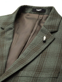 Park Avenue Checked Single Breasted Super Slim Fit 3 Piece Formal Suits