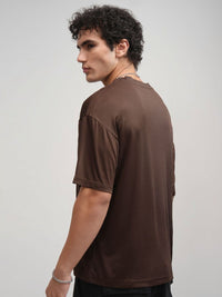 HIGHLANDER Men Printed Round Neck Drop-Shoulder Oversized T-Shirt