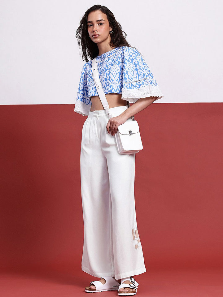 DressBerry Women Indie Spirit Wide Leg Pleated Pant