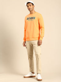 Being Human Typography Printed Pure Cotton Sweatshirt