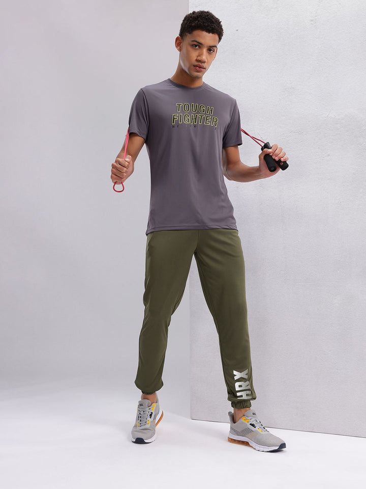 HRX by Hrithik Roshan Men Typography Print Rapid-Dry Training Joggers
