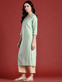Anouk Women Floral Embroidered Thread Work Kurta