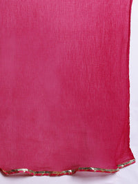 Anouk Tyohar Collection Pleated Gotta Patti Pure Cotton Kurti with Palazzos & With Dupatta