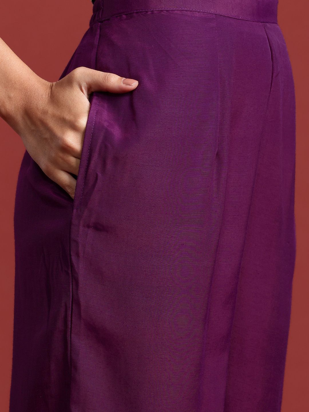 Indo Era Floral Embroidered Sequinned Kurta With Trousers & Dupatta
