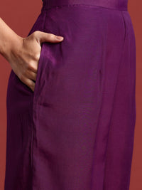 Indo Era Floral Embroidered Sequinned Kurta With Trousers & Dupatta