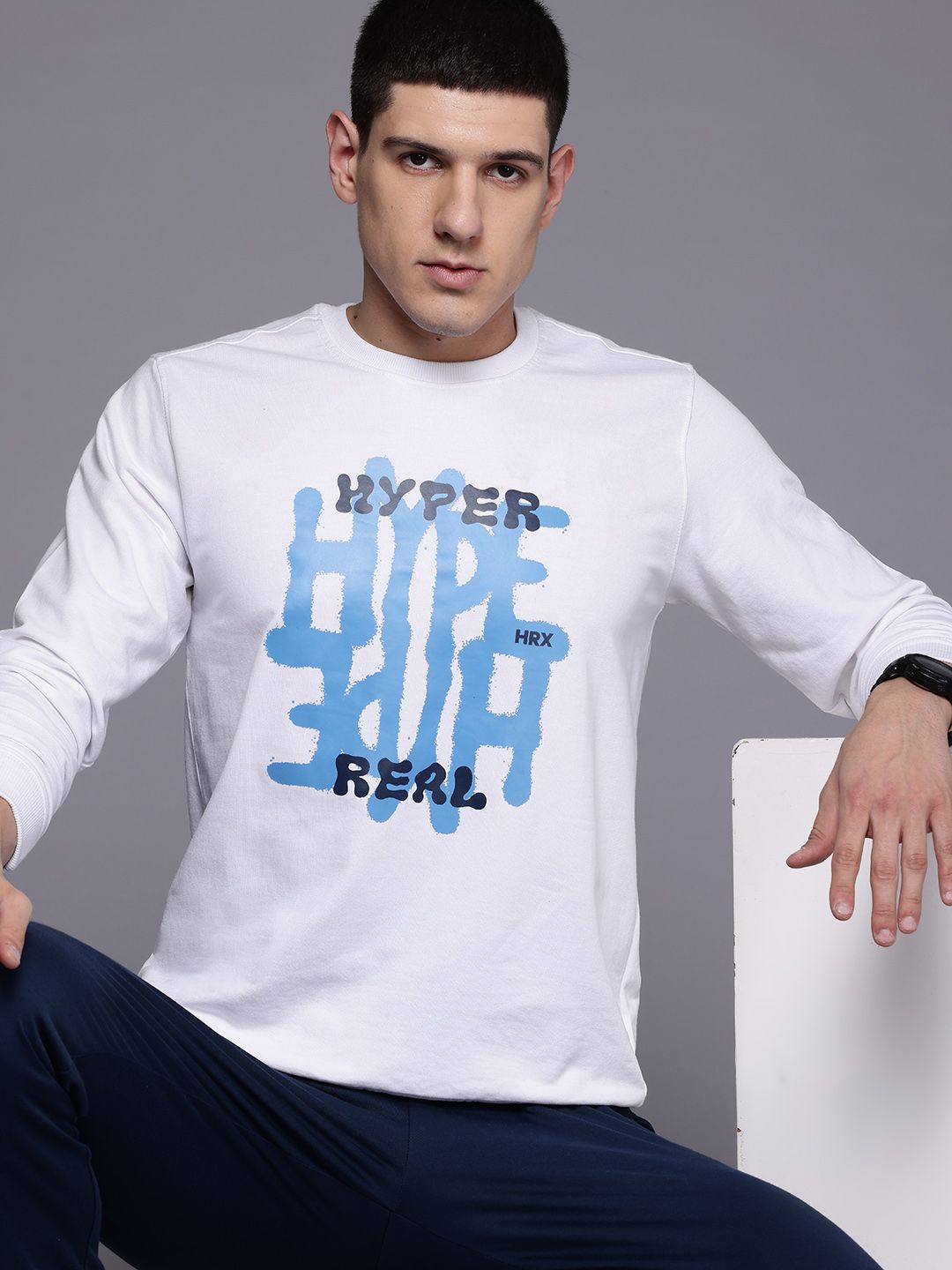 HRX by Hrithik Roshan Printed Lifestyle Sweatshirt