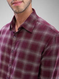 SPYKAR Men Slim Fit Tartan Checks Opaque Checked Casual Shirt