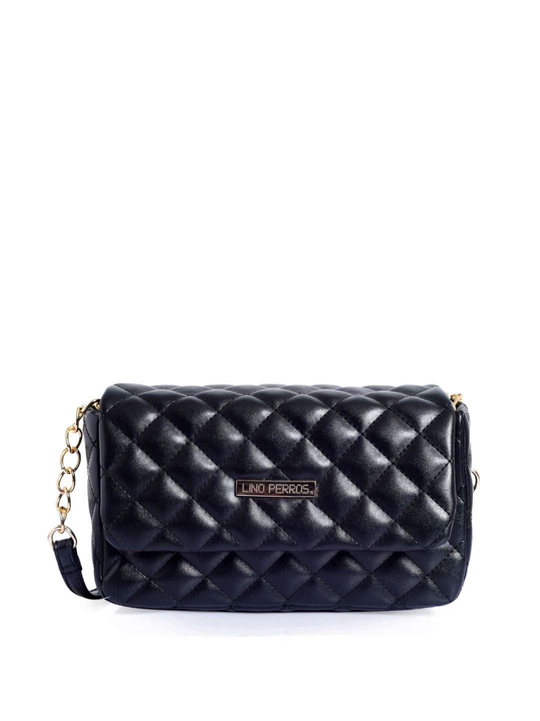 Lisa Haydon for Lino Perros Black Quilted Sling Bag