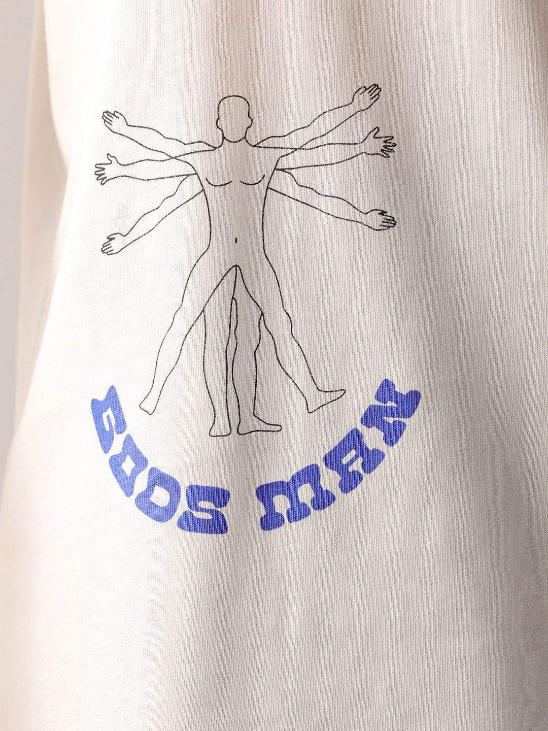 The Indian Garage Co Men Pure Cotton Back Printed Oversized Round Neck T-shirt
