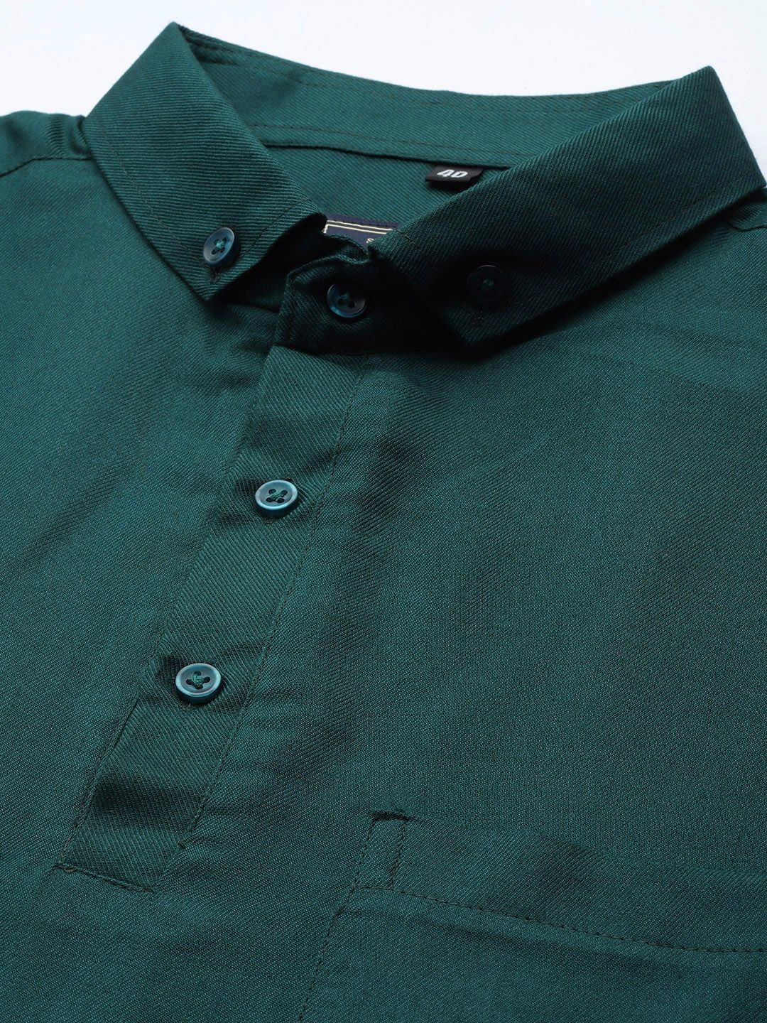 DENNISON Men Green Smart Slim Fit Polo Shirt