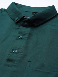 DENNISON Men Green Smart Slim Fit Polo Shirt