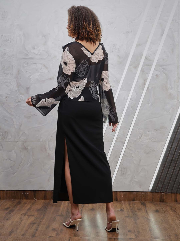Athena Knotting Maxi Long Skirt