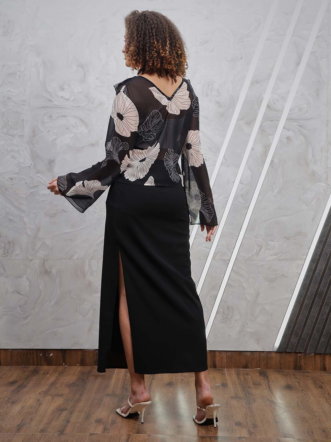 Athena Knotting Maxi Long Skirt