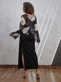 Athena Knotting Maxi Long Skirt