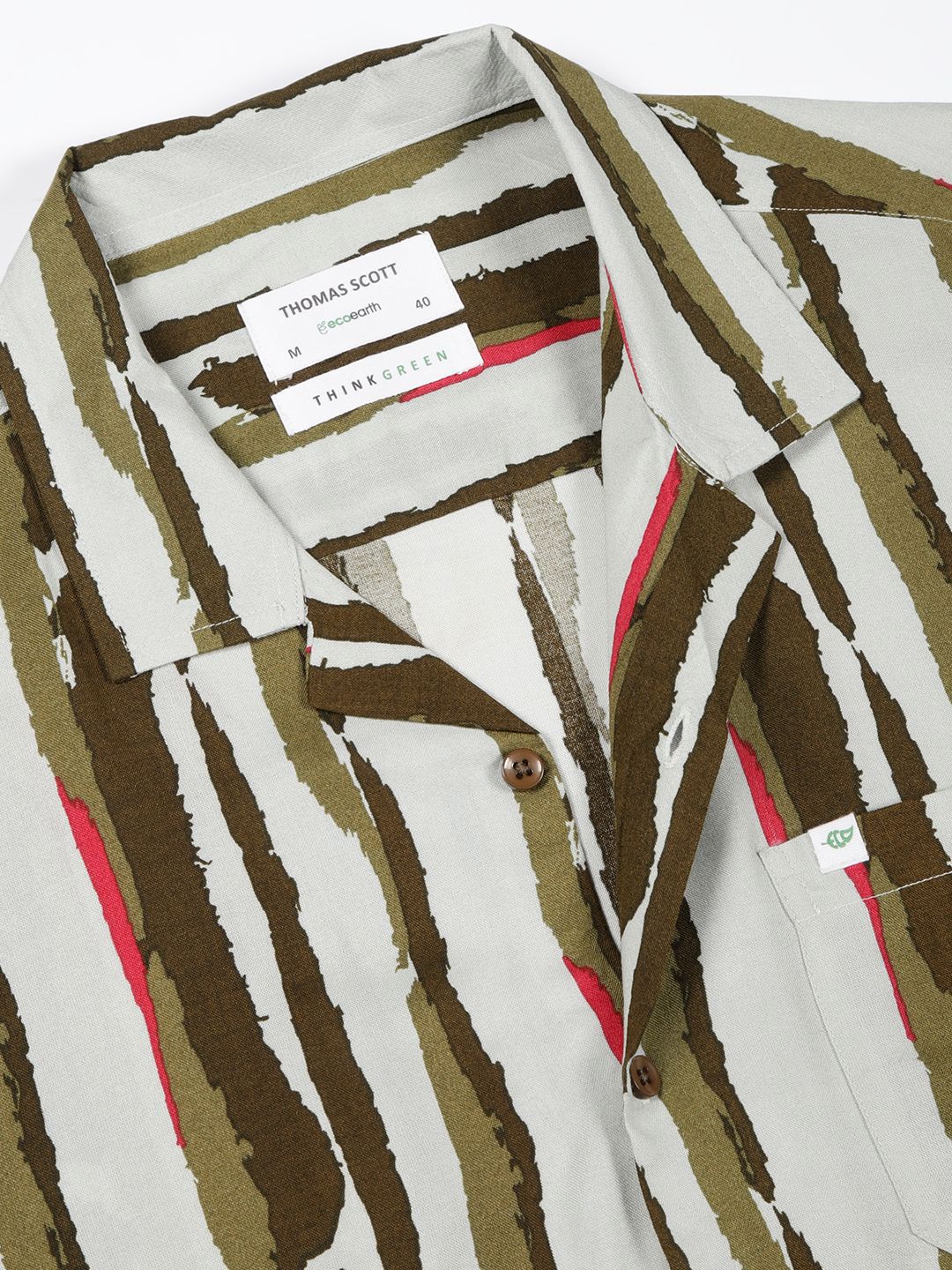 Thomas Scott Men Smart Opaque Printed Casual Shirt