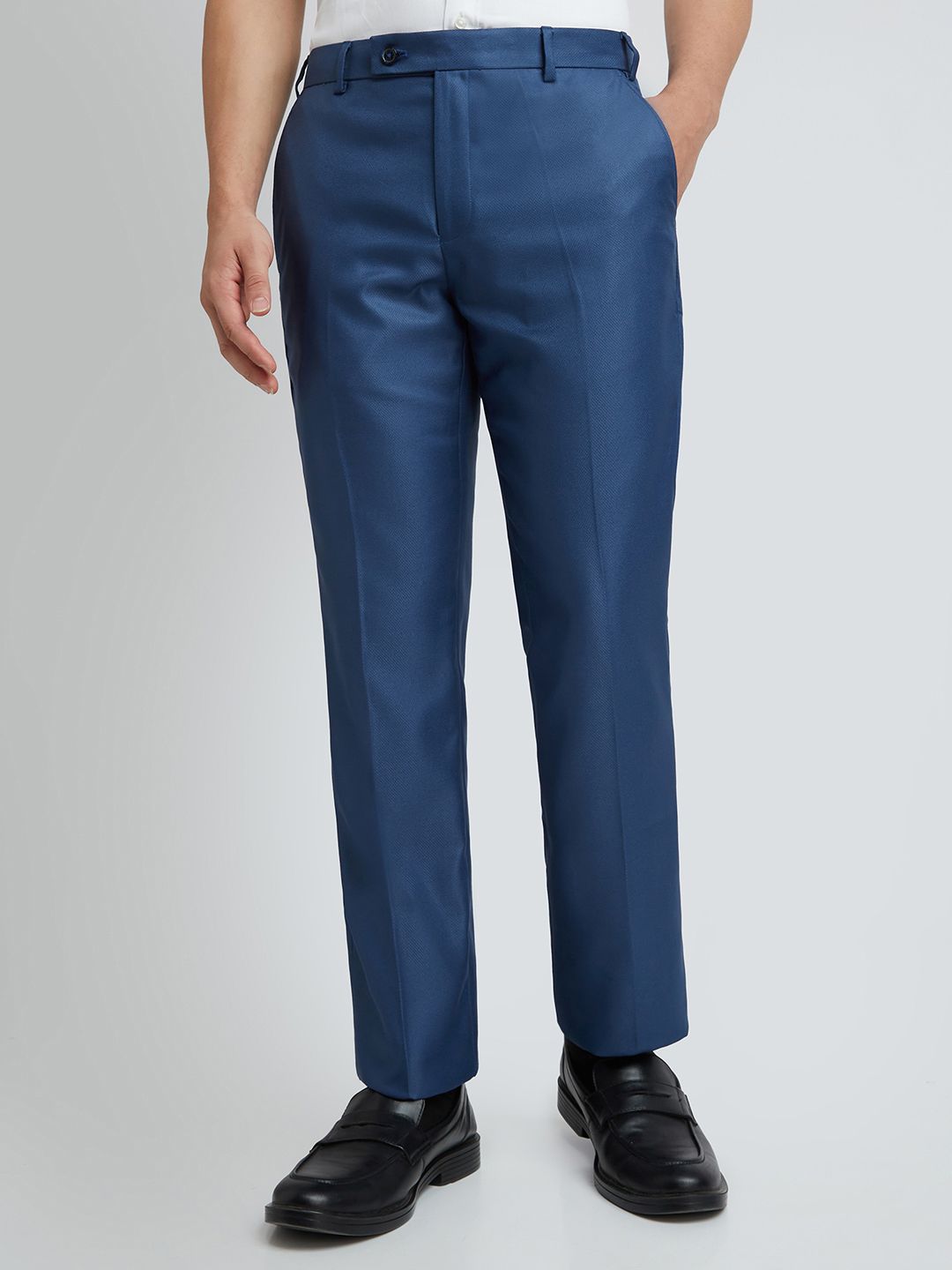 Park Avenue Men Textured Formal Trousers