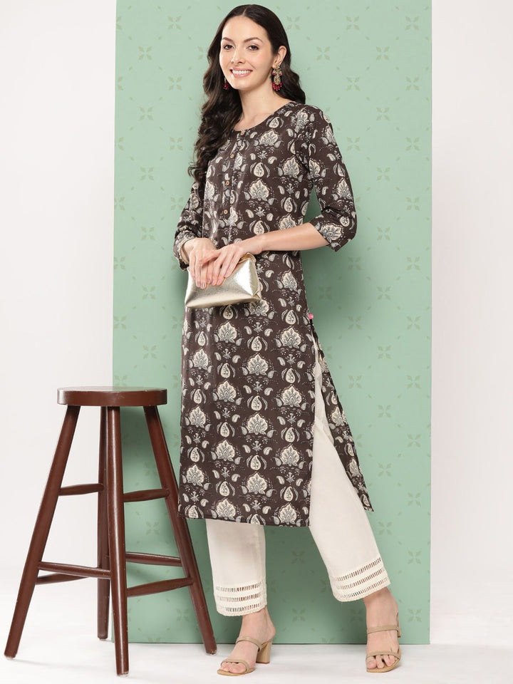 Varanga Women Ethnic Motifs Printed Cotton Kurta