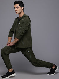 HRX by Hrithik Roshan Rapid-Dry Hooded Training Track suits